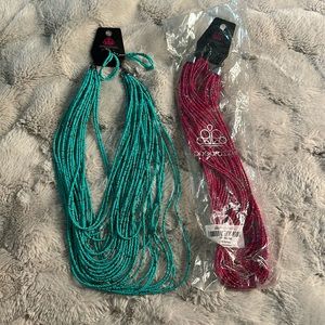 NWT Paparazzi Sea Bead Necklace/Earring Sets
